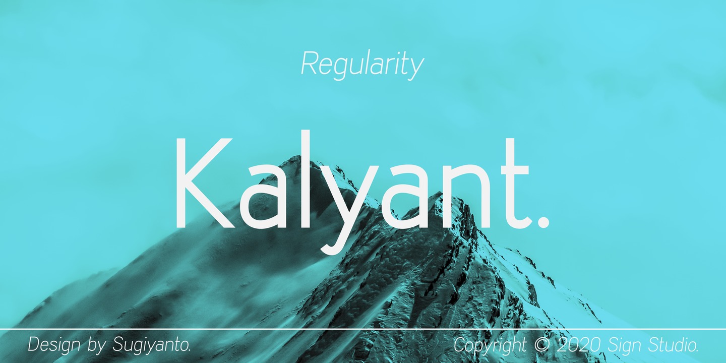 Пример шрифта Kalyant